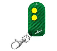 Smile C Rolling code + Codice fisso 433Mhz, Mini telecomando universale apricancello autoapprendente programmabile, 2 pulsanti compatibile con Nice FAac Beninca Bft
