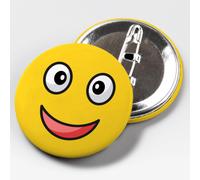 Smile Emoji Pack x5 Spille Rotonde Ø58mm