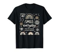 Smile Everyday Trova la Bellezza in Ogni Momento Amore Positivo Maglietta