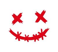 Smile Face Car Stickers - Waterproof Smile Decals, Bike Helmet Labels | High Visibility Reflective Graphic Pack, Adhesive Decorative Symbol Collection for Cars Electric Bicycles Motorbi