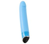 Sorriso Felice - Vibratore in silicone a 7 velocità (azzurro)