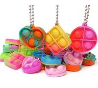 smile items Confezione da 30 portachiavi Pop It per bambini - Regali Compleanno Scuola, Dettagli Compleanno Bambini, Riempimento pignata, Fidget Toy, Regali Ospiti, Regali Alunni Primari