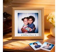 Smile lab Cornice Foto Personalizzata Regalo San Valentino per Lui e Lei Cornice Coppia Abbraccio d’Infanzia con Nomi Decorazione Casa Romantica per Coppie Anniversario e Compleanno