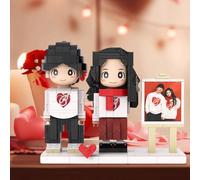 Smile lab Figure personalizzate realizzate con mattoncini da costruzione Puzzle con blocco di foto personalizzato Regali di compleanno di Festa del Papà Regalo Perfetto per Papà, Nonno