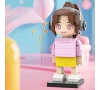 Smile lab Figure personalizzate realizzate con mattoncini da costruzione Puzzle con blocco di foto personalizzato Regali di compleanno di Festa del Papà Regalo Perfetto per Papà, Nonno
