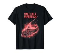 Smile Like A Viperfish Funny Maglietta