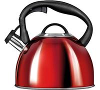Smile SML-MCN13/C1 Bollitore a Induzione con Fischietto, Tutti i Fornelli, 3L, Acciaio Inossidabile Rosso - 5903151002525