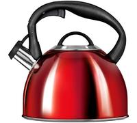 Smile SML-MCN13/C1 Bollitore a Induzione con Fischietto, Tutti i Fornelli, 3L, Acciaio Inossidabile Rosso - 5903151002525