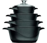 Smile - MGK-12, Batteria da cucina, in alluminio pressofuso, nero