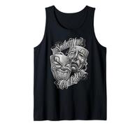 Smile Now Cry Later Chicano Art Tattoo Cholo Maschere Clown Canotta