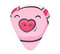 Smile Pink Pig* Confezione da 12 plettri per chitarra, sensazione di comfort, bordi lisci, abrasione, adatto per chitarra, ukulele, ecc.