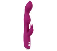 SMILE - vibratore flessibile doppia stimolazione punto A e G - silicone viola