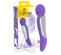Vibratore Massaggiante con Doppi Motori Ricaricabile SMILE - Viola