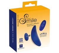 Smile - Vibratore Slip Extra Sottile con Telecomando (Blu)