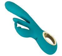 Smile - vibratore punto G e clitoride con movimento spinta - silicone verde