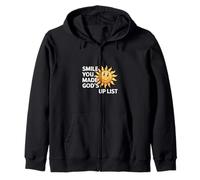 Smile You Made God's Wake Up List Faith Positivity |------ Felpa con Cappuccio