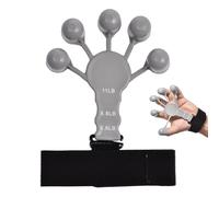Smileshiney Allenatore per la delle dita, rinforzante per le mani, regolabile, 6 livelli di resistenza, per allenare la muscolatura della mano, per esercizi di chitarra, per il fitness
