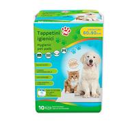 Smilex, Tappetini Igienici Pet, 60x90, Con Angoli Adesivi,Resistenti, con Polimeri che riducono i Cattivi Odori, 10 pezzi