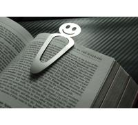 Smiley Divertente Segnalibro Acciaio Inox Bookworm Libro Regalo