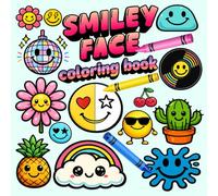 Smiley Face Coloring Book: Emoji, Cute Happy Faces, Retro Smiley Patterns & Fun Doodles for Relaxation and Stress Relief