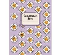 Smiley Faces Aesthetic Preppy Composition Notebook: 120 Pages Composition Book, with Handdrawn Cover Design, great for Journaling, Drawing, School ... Book, with Handdrawn Cover Design, great fo