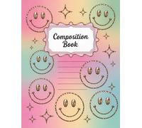 Smiley Faces Aesthetic Preppy Composition Notebook: 120 Pages Composition Book, with Illustration Cover Design, great for Drawing, Journaling, Teens, ... Cover Design, great for Drawing, Journal