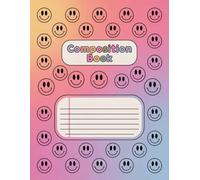 Smiley Faces Aesthetic Preppy Composition Notebook: 120 Pages, with Illustration Cover Design, suitable for Creative Writing, School Notes, Drawing, ... Cover Design, suitable for Creative Writing