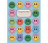 Smiley Faces Aesthetic Preppy Composition Notebook: 120 Pages, with Warmcozy Cover Design, designed for Creative Writing, Drawing, Writers, Girls, ... designed for Creative Writing, Drawing