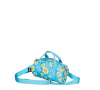 Smiley Flowers Aquarius Recycled Small Weekender, bianco/nero