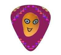 Smiley Mango plettri per chitarra, 12 pezzi per confezione, 3 diversi spessori, adatti per chitarra, basso, ukulele e altri strumenti.