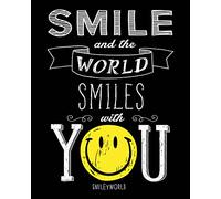 Smiley Smile e Il Mondo Astratto con Te, 40 x 50 cm, Tela Stampe, Multicolore