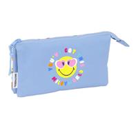 SMILEY WORLD JOYFUL - Triple Pencil Case, Recyclable Fabric, Children's Pencil C