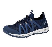 Smilice Scarpe da acqua per coppie, ad asciugatura rapida, suola drenante antiscivolo, rete traspirante e lacci, per sport acquatici e tempo libero, Blu scuro, 40 EU