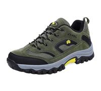 Smilice Scarpe da trekking basse con suola profilata - Imbottitura di supporto e cappuccio per sentieri forestali, verde oliva, 40 EU