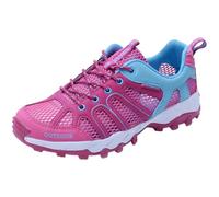 Smilice Scarpe da trekking per coppie, ad asciugatura rapida, rete di drenaggio e presa antiscivolo, protezione per le dita, per escursioni e avventure all'aria aperta, Colore: rosso, 40 EU