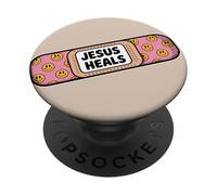 Smilies Bendaggio edificante Gesù guarisce la fede PopSockets PopGrip Adesivo