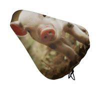 Smiling Bike Seat Rain Cover Impermeabile Antipolvere Bici Sella Cuscino Morbido Sedile Della Bicicletta Pad Coperture con Coulisse per Uomo Donna
