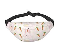 Smiling Rabbit - Marsupio a tracolla per ragazzi, grande, da viaggio, alla moda, per sport, corsa, ciclismo, viaggi, pesca