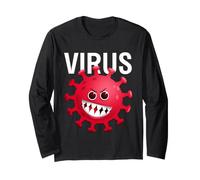 Smiling Red Virus Maglia a Manica