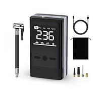 Smiling Shark Compressore Aria Portatile, AP-01 Gonfia Gomme Auto 12V 150PSI 8000mAh Con Schermo LED Digitale & Dissipazione Del Calore Intelligente e Auto Spegnimento per Bici Autos Moto Pallone