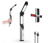 Smiling Shark Lampada da Lavoro, LED Lampade di Ispezione Foldable USB Ricaricabile Portatile con Base Magnetica & Gancio per Appendere Work Lamp Per Auto Meccanica Riparazione Campeggio Emergenza