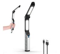 Smiling Shark Lampada da Lavoro, LED Lampade di Ispezione Foldable USB Ricaricabile Portatile con Base Magnetica & Gancio per Appendere Work Lamp Per Auto Meccanica Riparazione Campeggio Emergenza