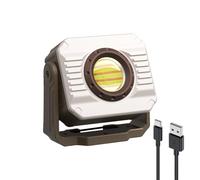 Smiling Shark Luci da Lavoro, LED Lampada Officina 5000mAh Ricaricabile 3 Modalità Luce Dimmerabile con Modalità Stroboscopica Magnetica Portatile Luce Ispezione per Campeggio Riparazione Garage