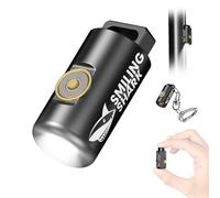 Smiling Shark Torcia Mini 03, Ultra Brillante Per Portachiavi Compatta E Nomade, Multi-Modi, Ricaricabile USB, Resistente A Spruzzi E Urti, Per Casa, Esterno, Campeggio, Emergenza