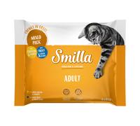 Smilla Adult Bocconcini con verdure - 4 x 85 g Mix: 2x Pollo e Carote + 2x Trota e Fagiolini