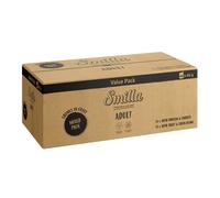 Smilla Adult Bocconcini con verdure - Set %: 96 x 85 g Megapack 48x Pollo e Carote + 48x Trota e Fagiolini