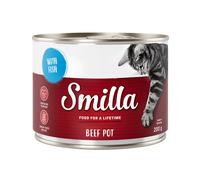Smilla Delizie al Manzo 6 x 200 g Alimento umido per gatti - Manzo con Pesce