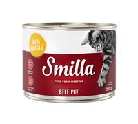 Smilla Delizie al Manzo 6 x 200 g Alimento umido per gatti - Manzo con Pollo