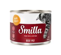 Smilla Delizie al Manzo 24 x 200 g Alimento umido per gatti - Manzo con Tacchino