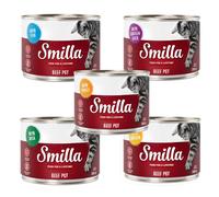 Set prova! Smilla Delizie al Manzo - 6 x 200 g - 2 x Pollo + 2 x Anatra + 1 x Fegato di Pollo + 1 x Tacchino